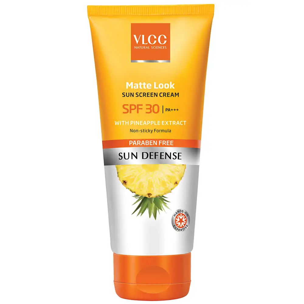 VLCC Matte Look Sun Screen Cream,  100 g  with Pineapple Extract