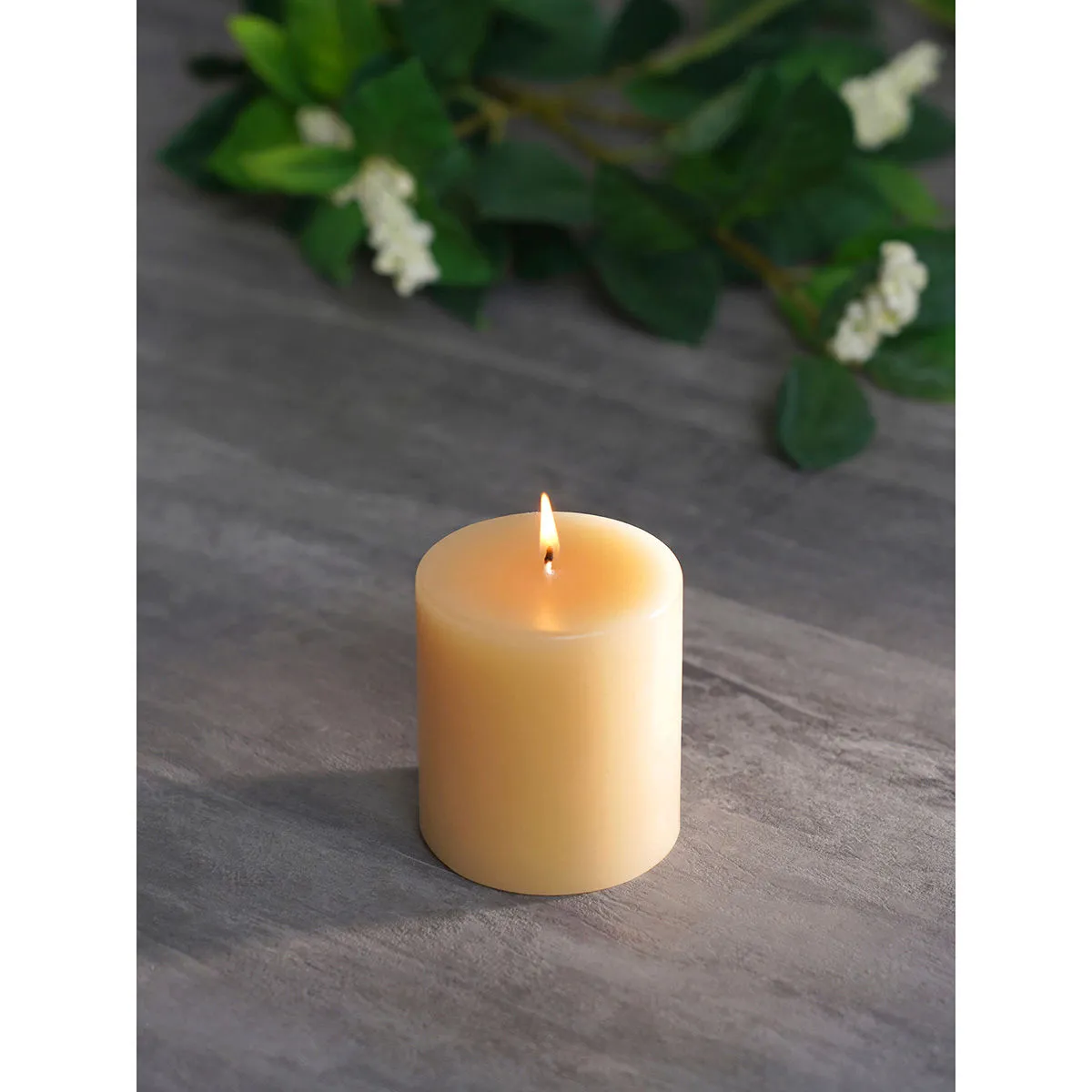 Pure Home + Living Beignet Divine Pillar Candle Medium (Set of 2)