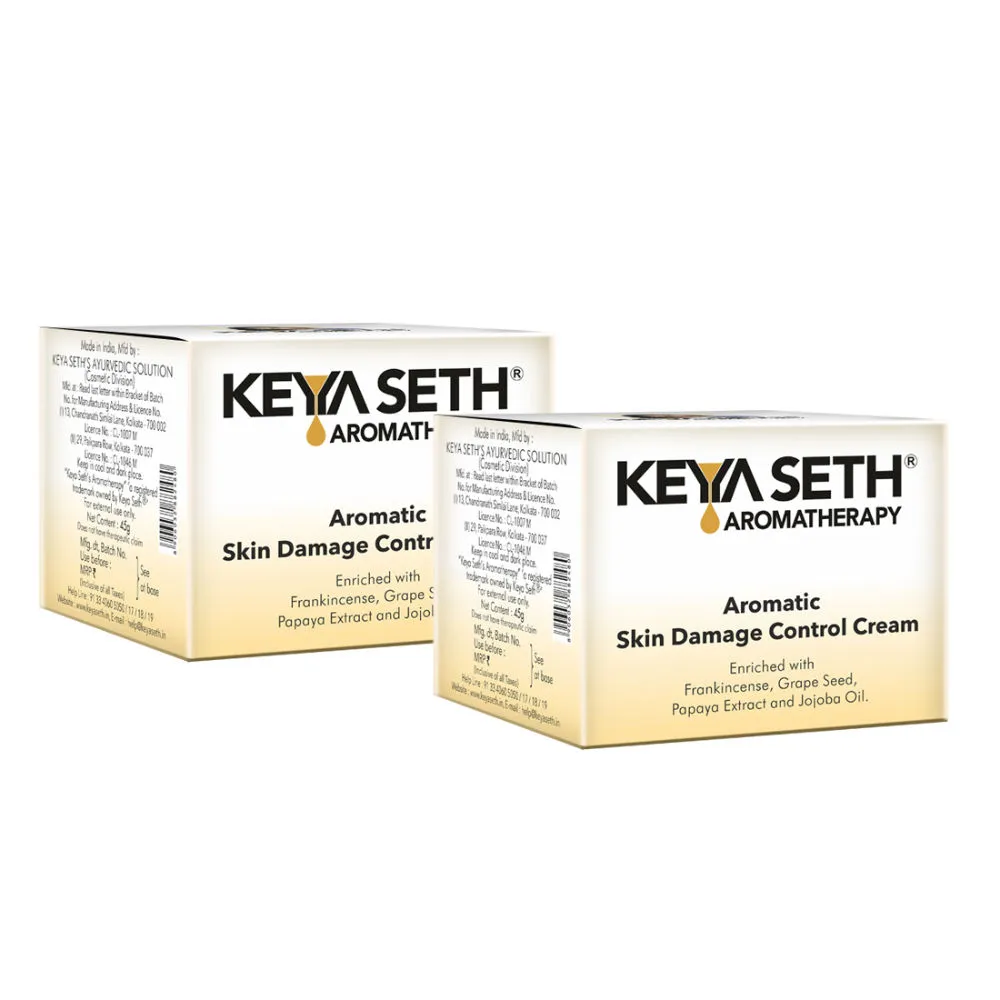 Keya Seth Aromatherapy Skin Damage Control Cream + Serum - Pack of 2