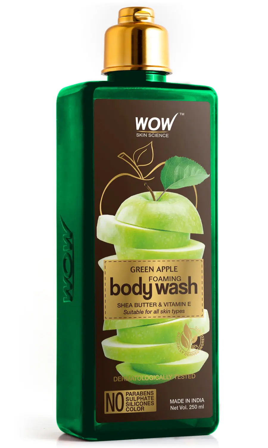 WOW Skin Science Green Apple Foaming Body Wash (250 ml)