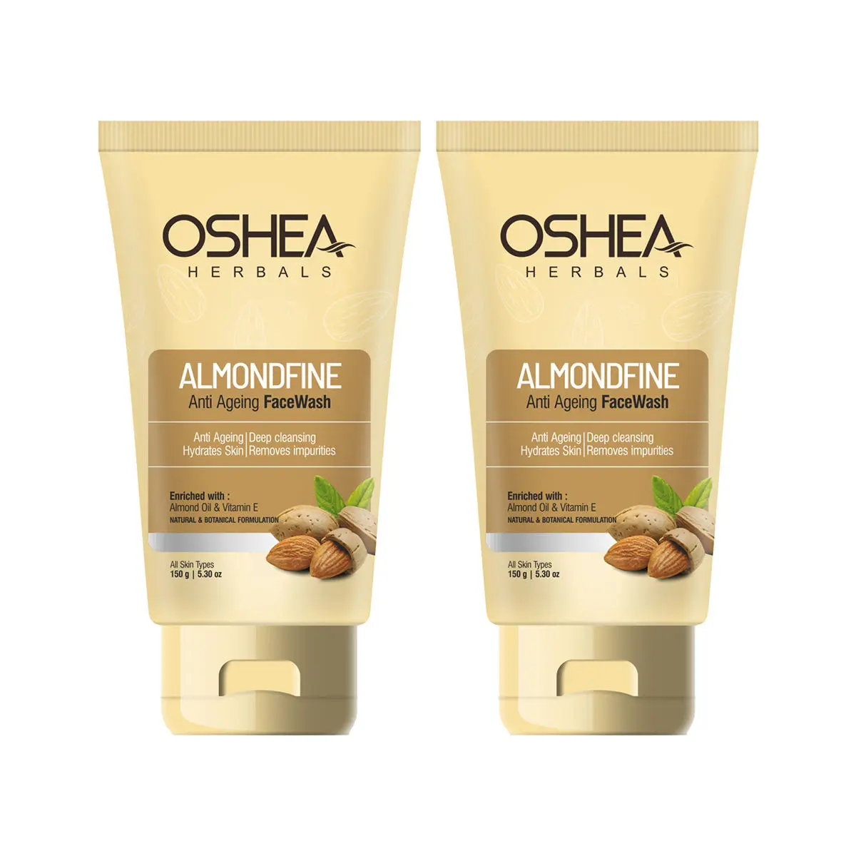 OSHEA HERBALS Almondfine Facewash (Pack of 2 )