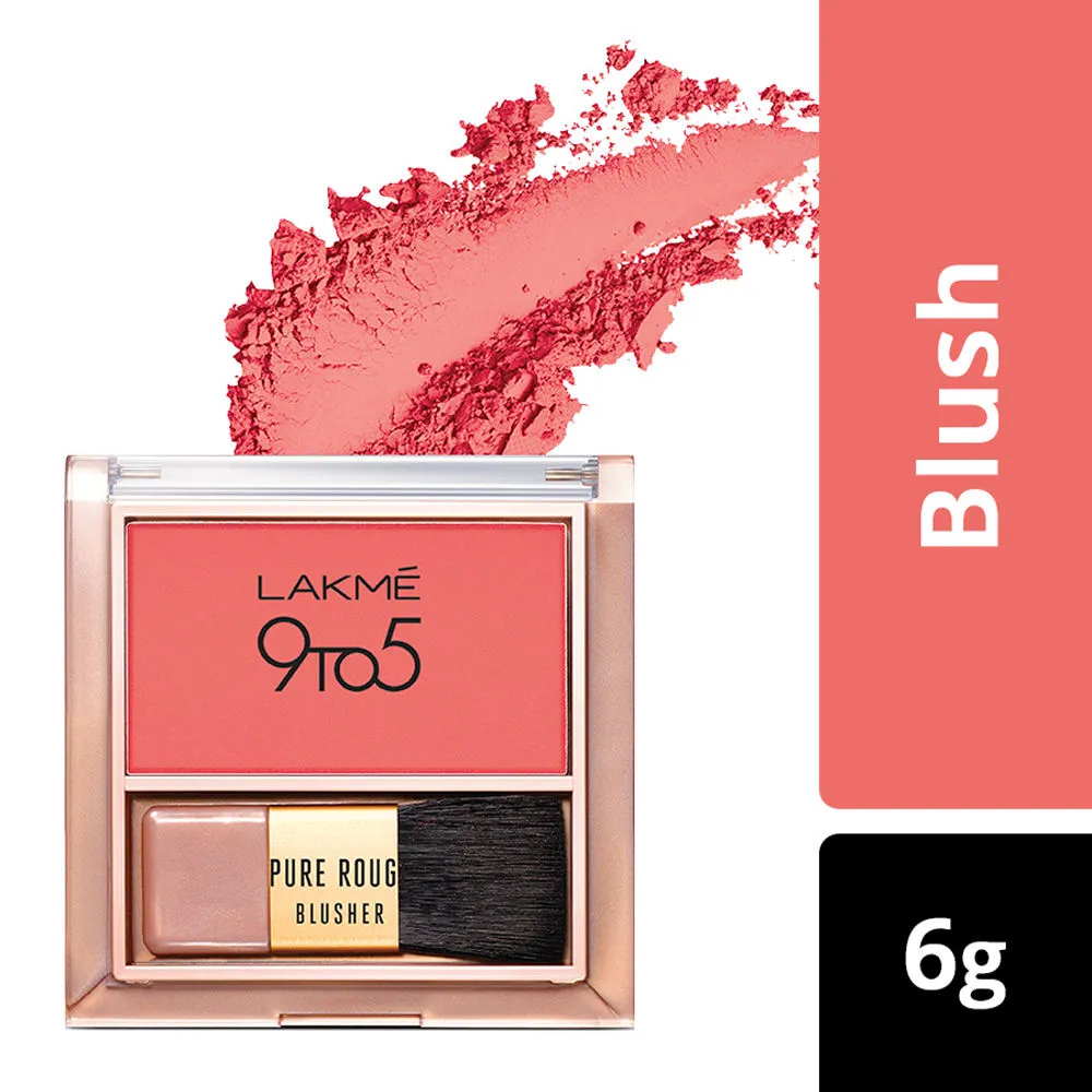 Lakme 9 To 5 Pure Rouge Blusher - Coral Punch