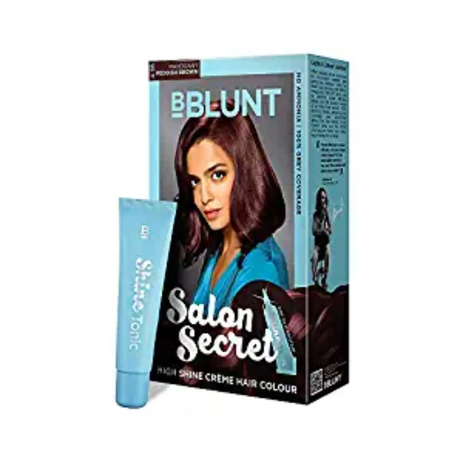 BBLUNT Salon Secret High Creme Hair Colour Mahogany Reddish Brown