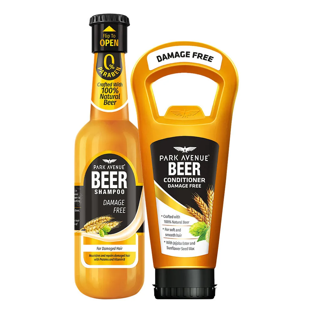 Park Avenue Damage Free Beer Shampoo & Conditioner Combo