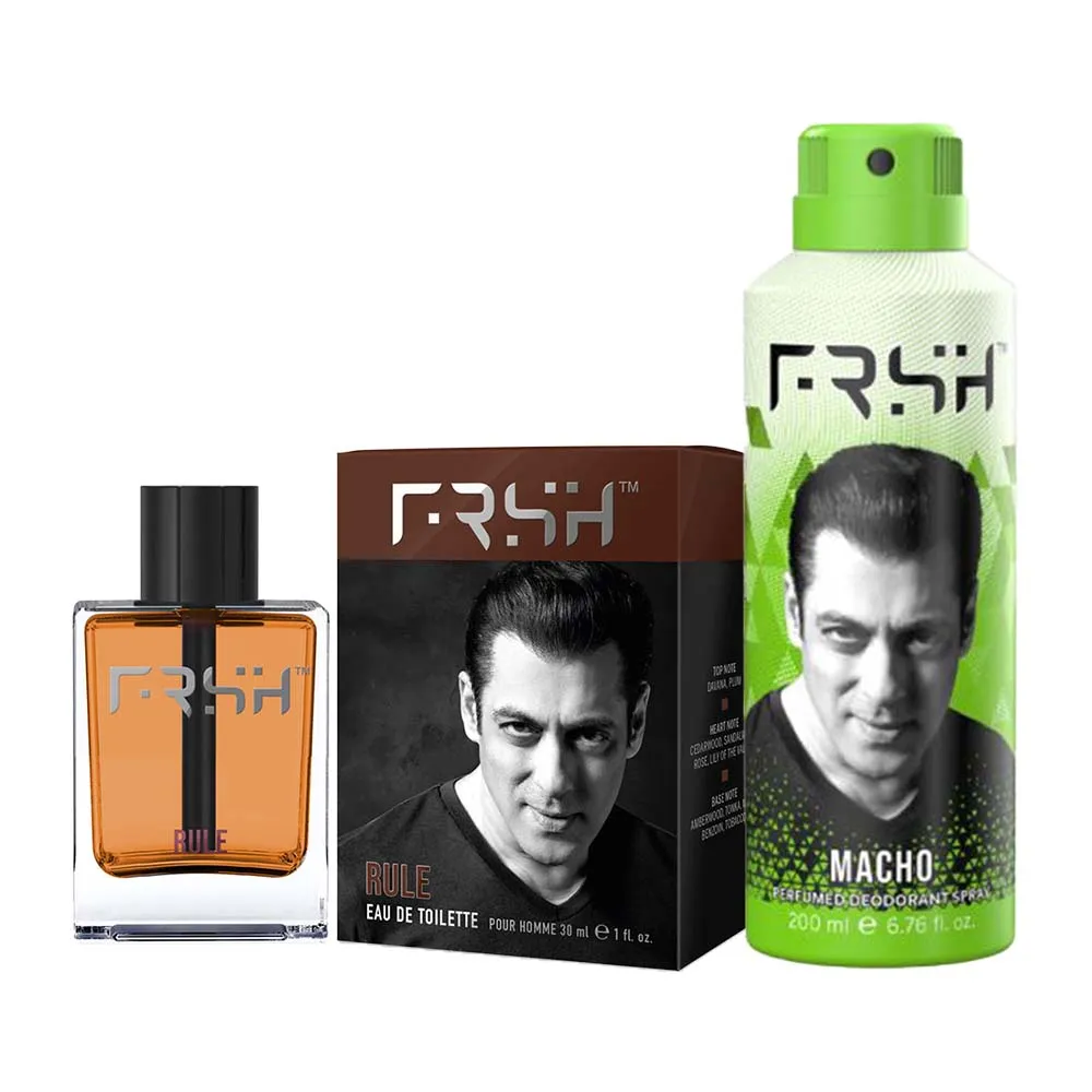 FRSH By Salman Khan Set Of Edt Rule & Deodorant Macho