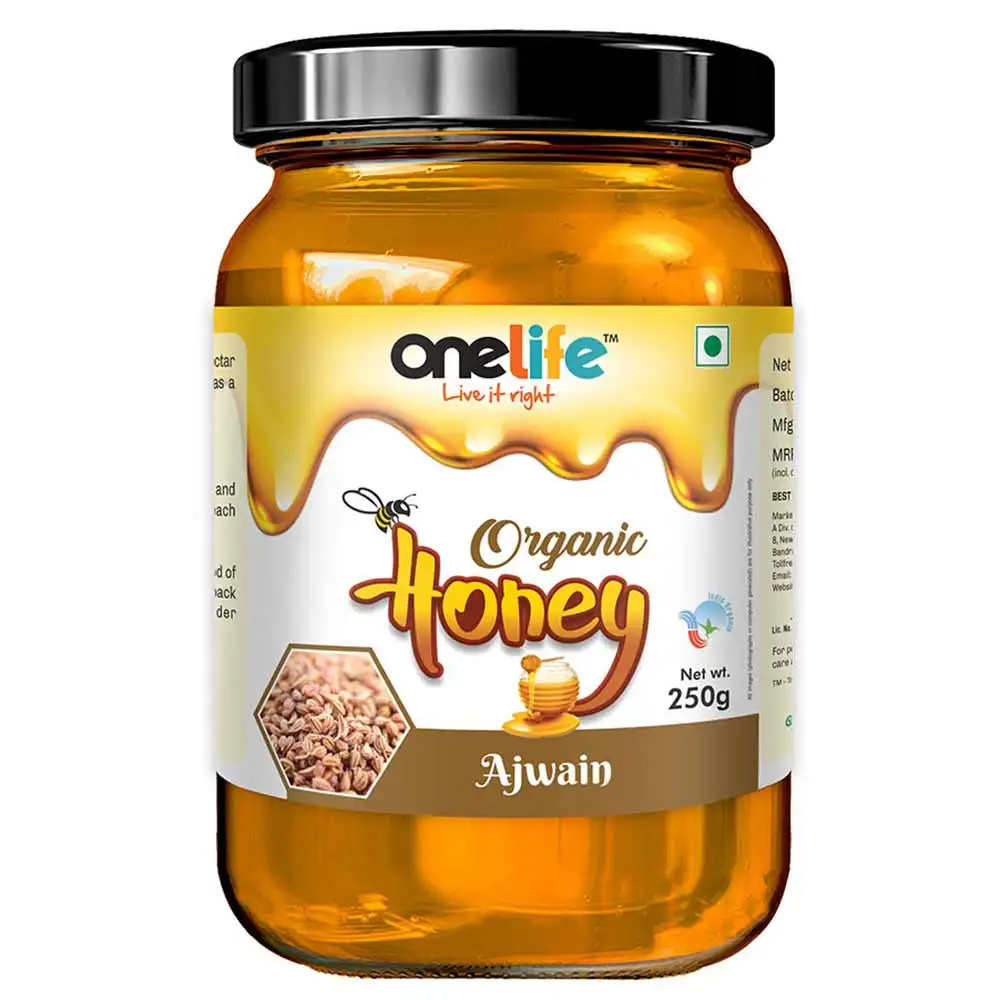 OneLife Organic Honey,  250 g  Organic Ajwain