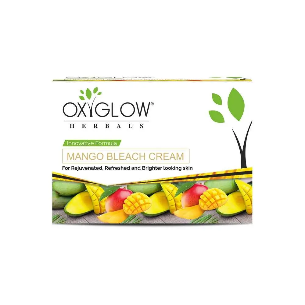 OxyGlow Herbals Mango Bleach Cream|Dead Skin Repair|Remove Sun Tan|Repair Dull Skin |Brightens & Lightens the Skin