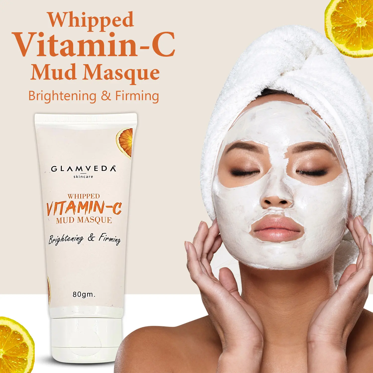 Glamveda Whipped Vitamin C Mud Masque (80 g)