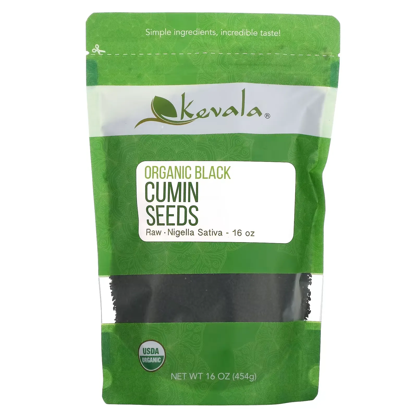 Organic Black Cumin Seeds, Raw, 16 oz (454 g)