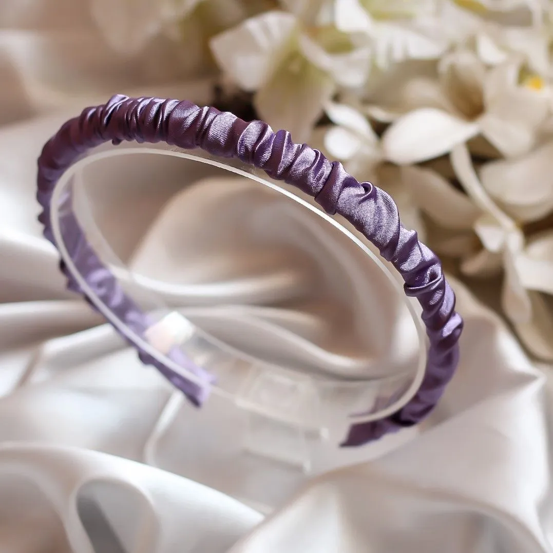 Bellofox Purple Sleek Crinkled Headband