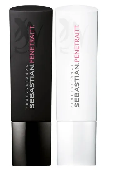 Sebastian Professional Penetraitt Shampoo and Conditioner Combo for Repair and Strengthening