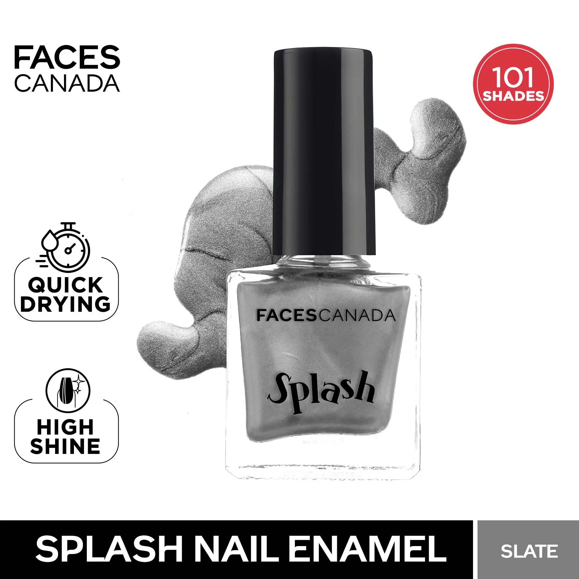 Faces Canada Splash Nail Enamel - Slate 154