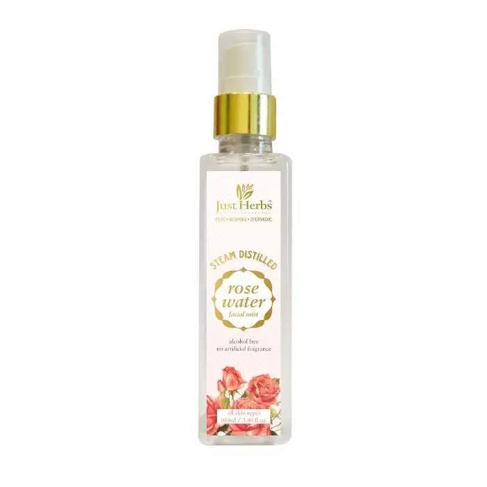 Just Herbs Steam distilled rose water facial mist (100 ml)