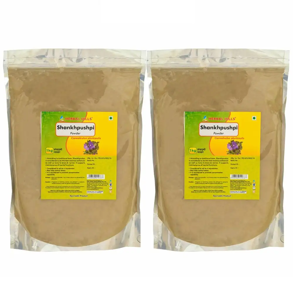 Herbal Hills Shankhpushpi Powder Pack of 2,  1 kg