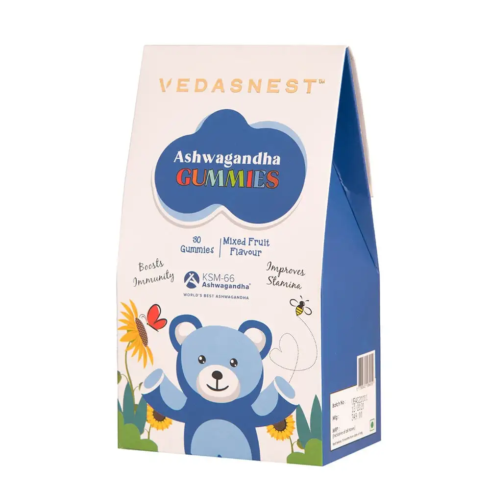 VEDASNEST Ashwagandha Gummies,  30 gummies  Mixed Fruit