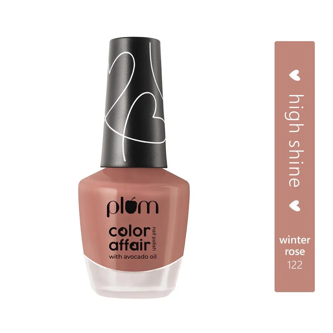 Plum Color Affair Nail Polish - Winter Rose - 122 | 7-Free Formula | High Shine & Plump Finish | 100% Vegan & Cruelty Free