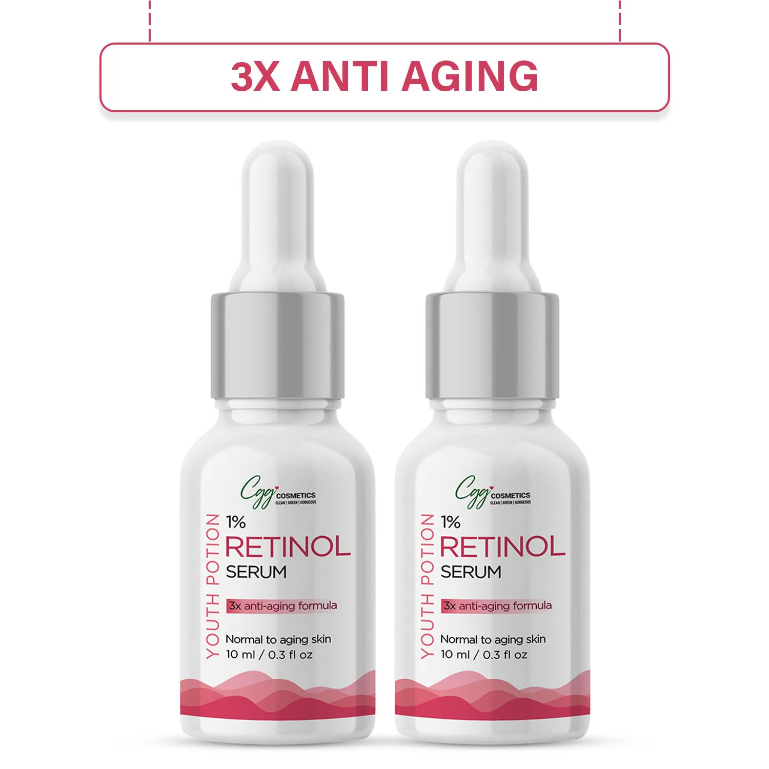 CGG Cosmetics Retinol 2.5% Serum - Pack Of 2