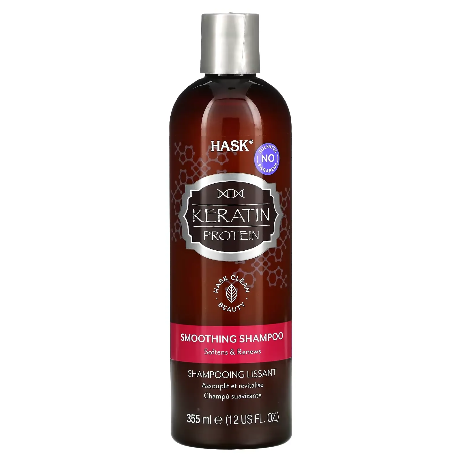 Keratin Protein, Smoothing Shampoo, 12 fl oz (355 ml)