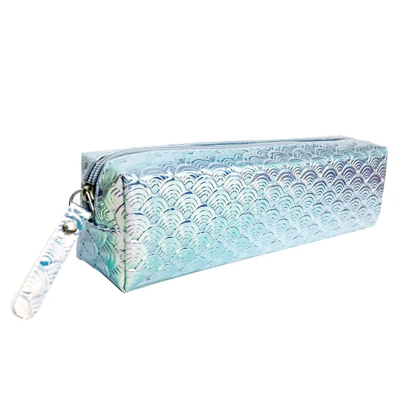 Allure Shiny Cosmetic Pouch - Silver