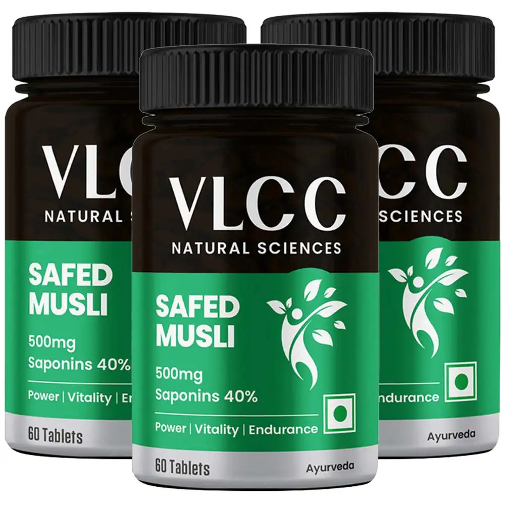 VLCC Natural Sciences Safed Musli (Pack of 3),  60 tablet(s)