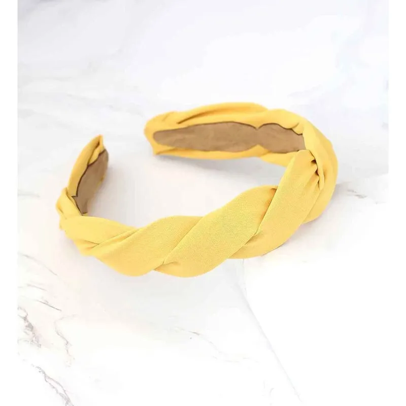 Bellofox Yellow Braided Hairband