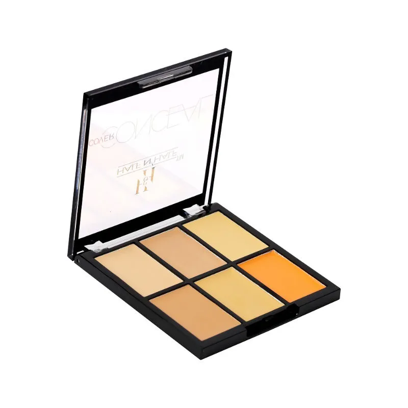 Half N Half Cover Concealer Skin Beauty, Multicolor Palette - Honey