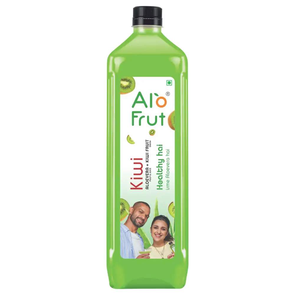 Alo Frut Kiwi Aloevera Juice,  1 L  Kiwi (Pack of 12)