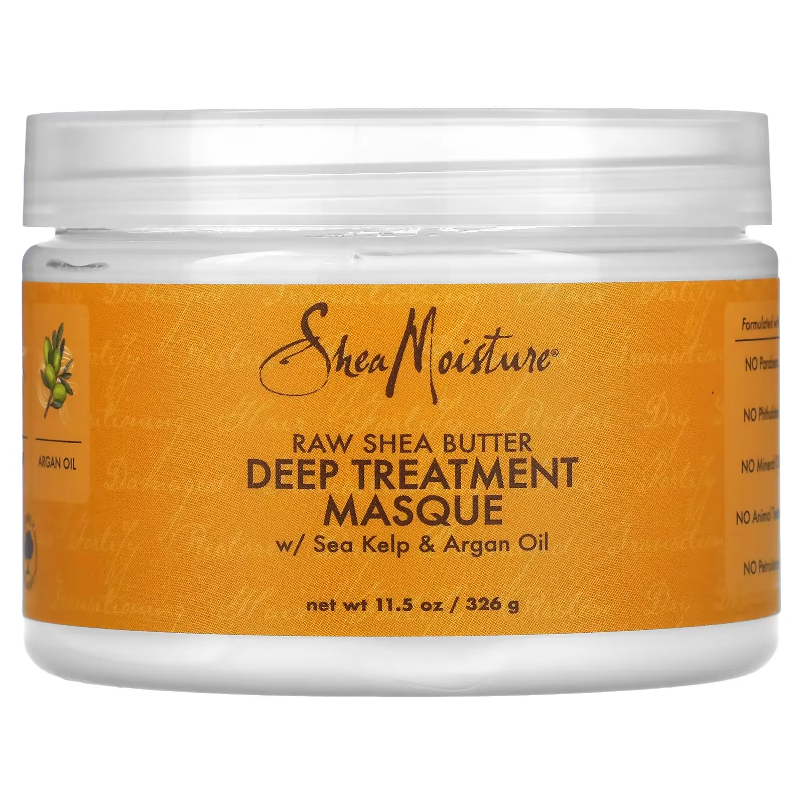 Raw Shea Butter, Deep Treatment Masque with Sea Kelp & Argan Oil, 11.5 oz (326 g)