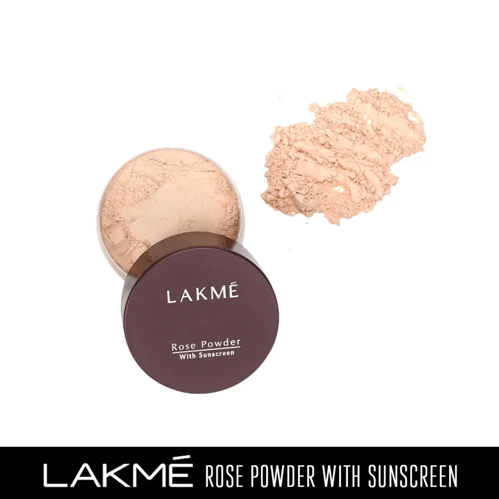 Lakme Rose Face Powder With Sunscreen - Warm Pink (40 g)