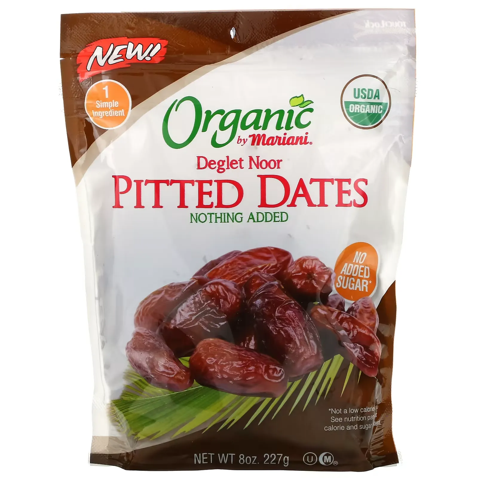 Organic Deglet Noor Pitted Dates, 8 oz ( 227 g)