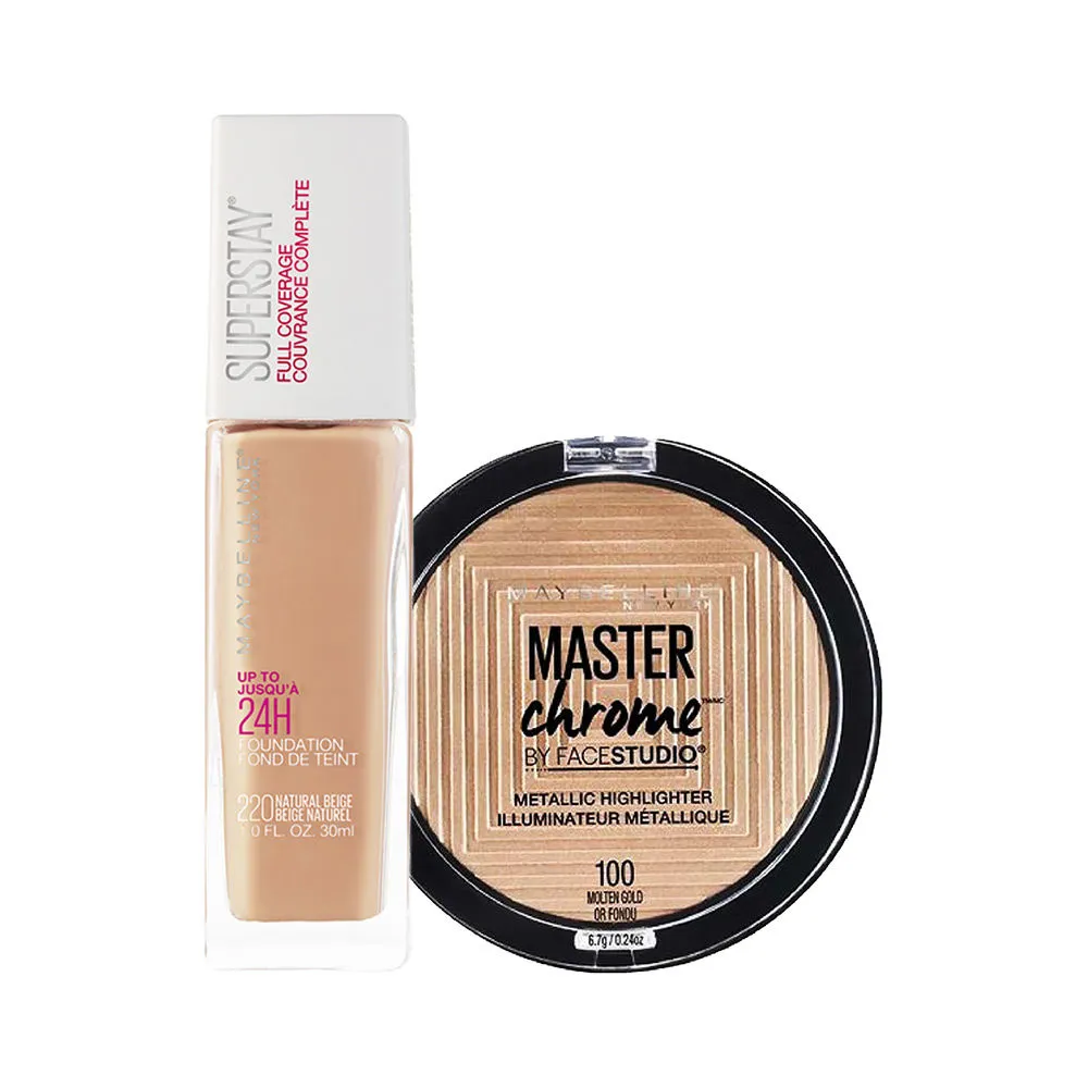 Maybelline New York Long Wear Glow Kit Combo