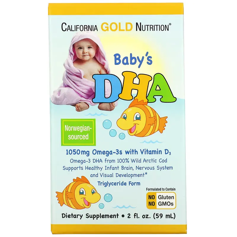 Baby's DHA, Omega-3s with Vitamin D3, 1,050 mg, 2 fl oz (59 ml)