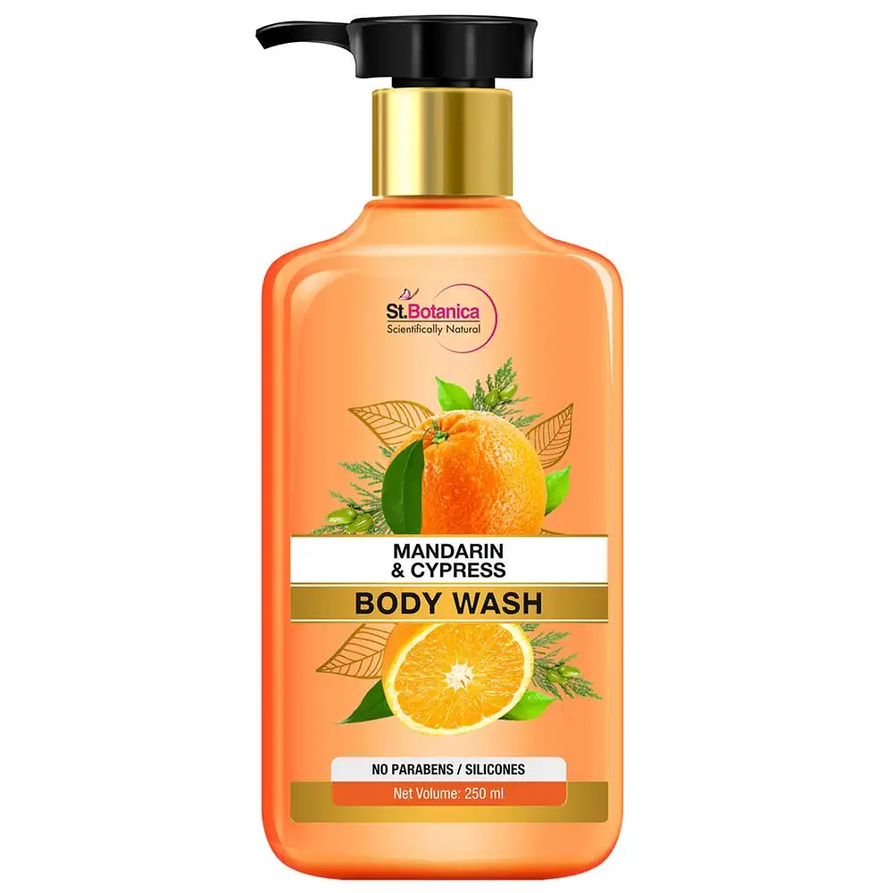 St.Botanica Mandarin & Cypress Body Wash,  250 ml  for All Skin Type