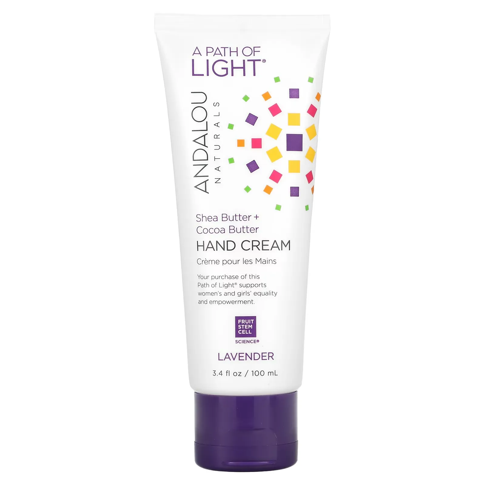 A Path of Light, Shea Butter + Cocoa Butter Hand Cream, Lavender, 3.4 fl oz (100 ml)