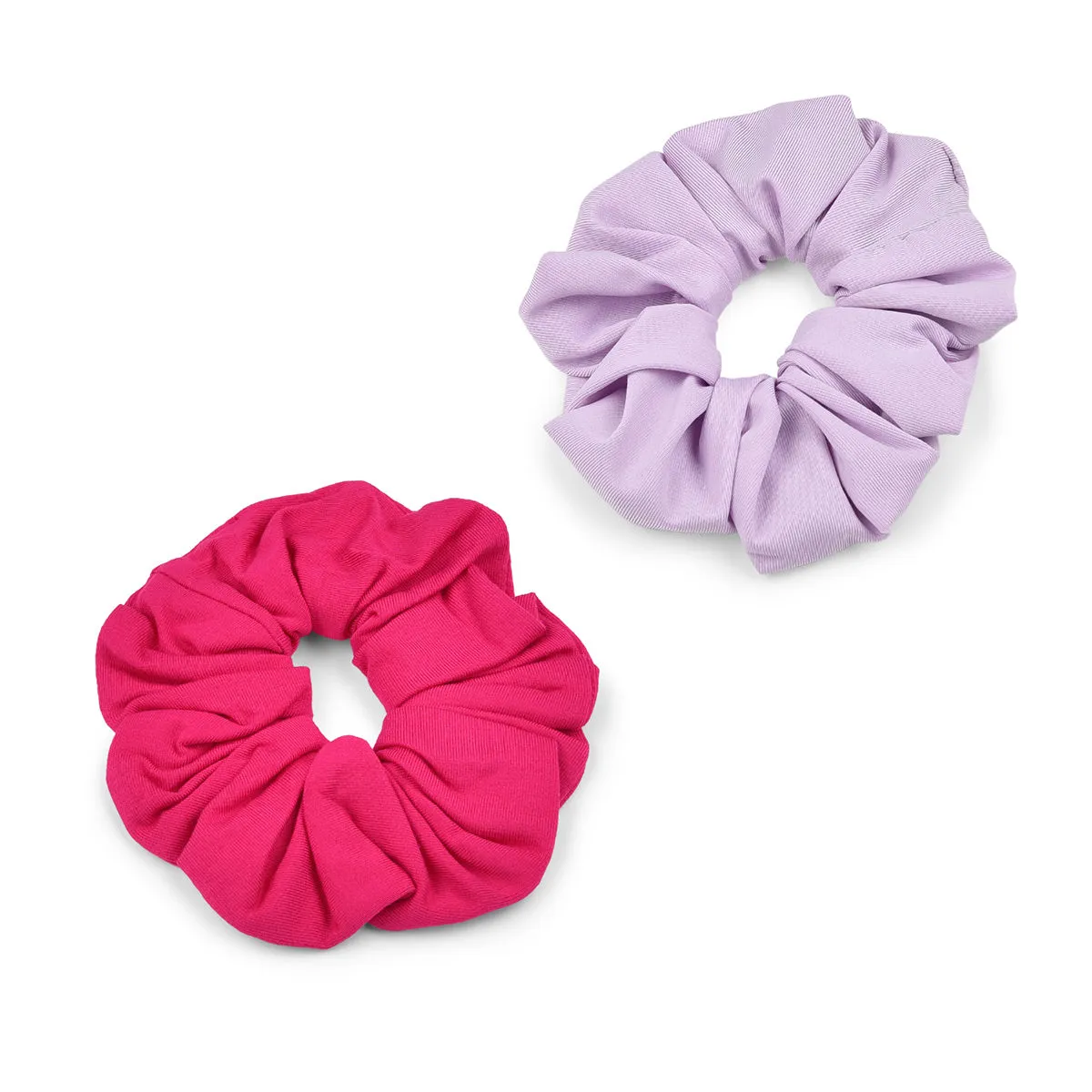 Toniq Set Of 2 Lialc And Fuchsia Pop Up Soild Hair Scrunchie For Women.(osxxih42)