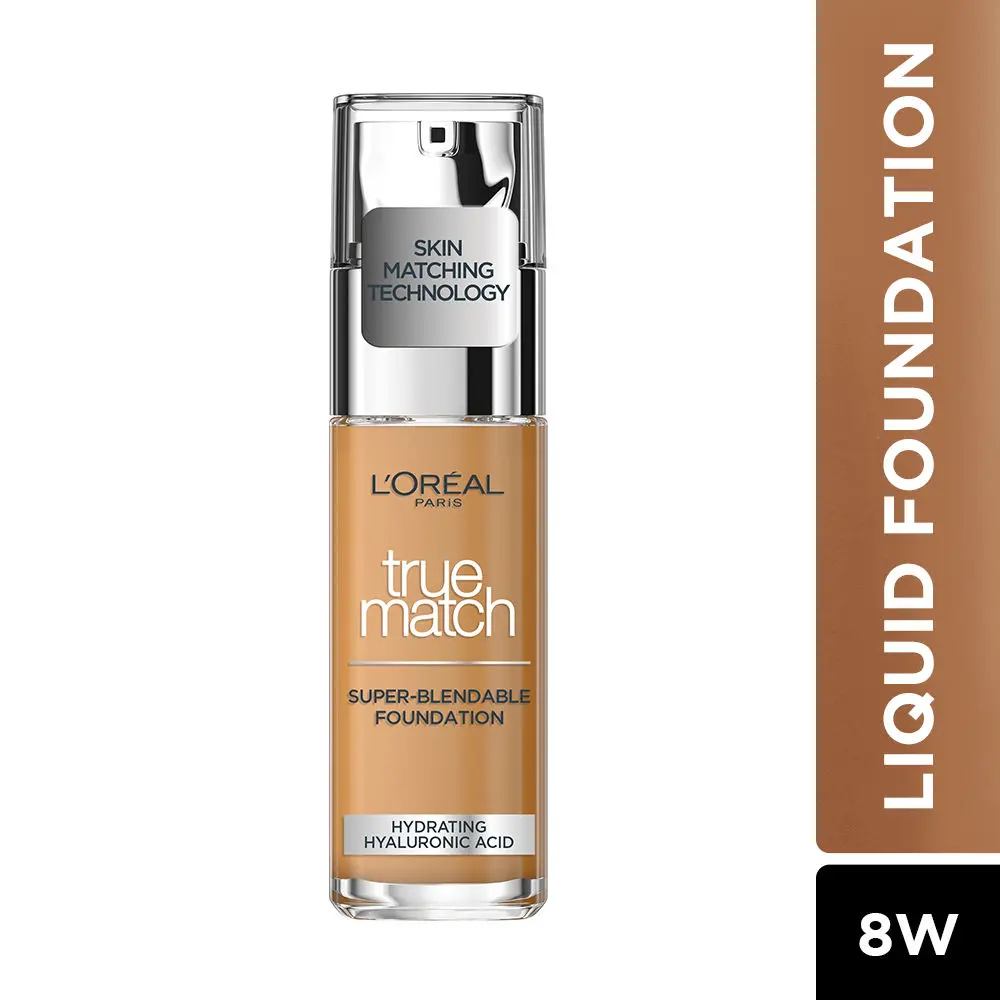 L'Oreal Paris True Match Super Blendable Liquid FoundationA Warm Undertone 8.D/8.W, 30ml