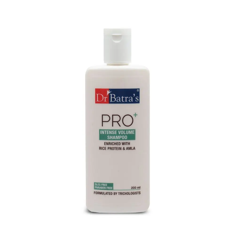 Dr Batra's Pro+ Intense Volume Shampoo Enriched With Rice protein & Amla - 200 ml