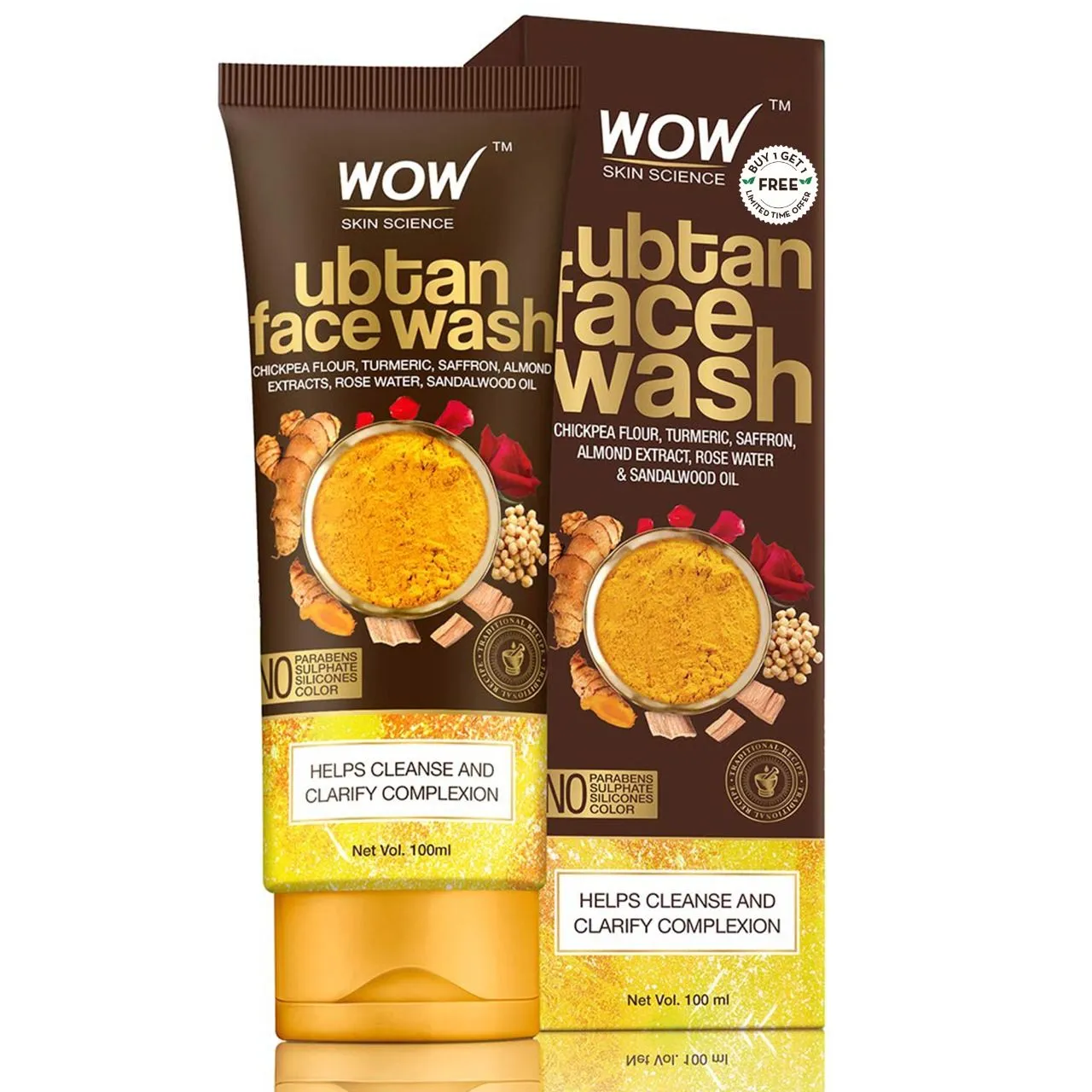 WOW Skin Science B1G1 Ubtan Face Wash