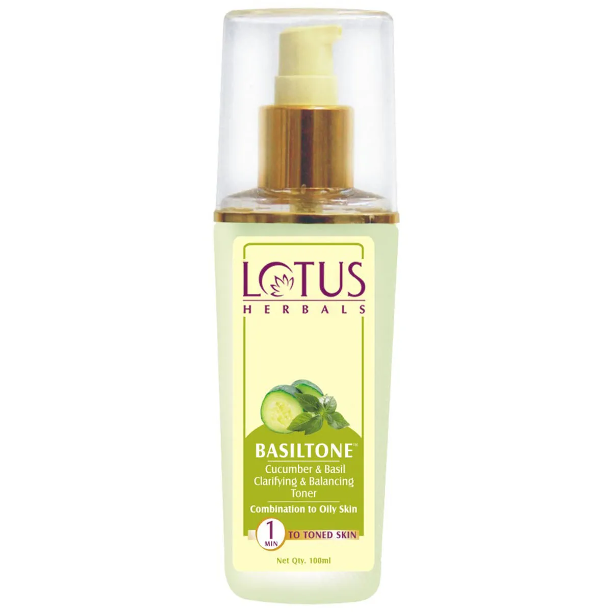 Lotus Herbal Basiltone Cucumber & Basil Clarifying & Balancing Toner