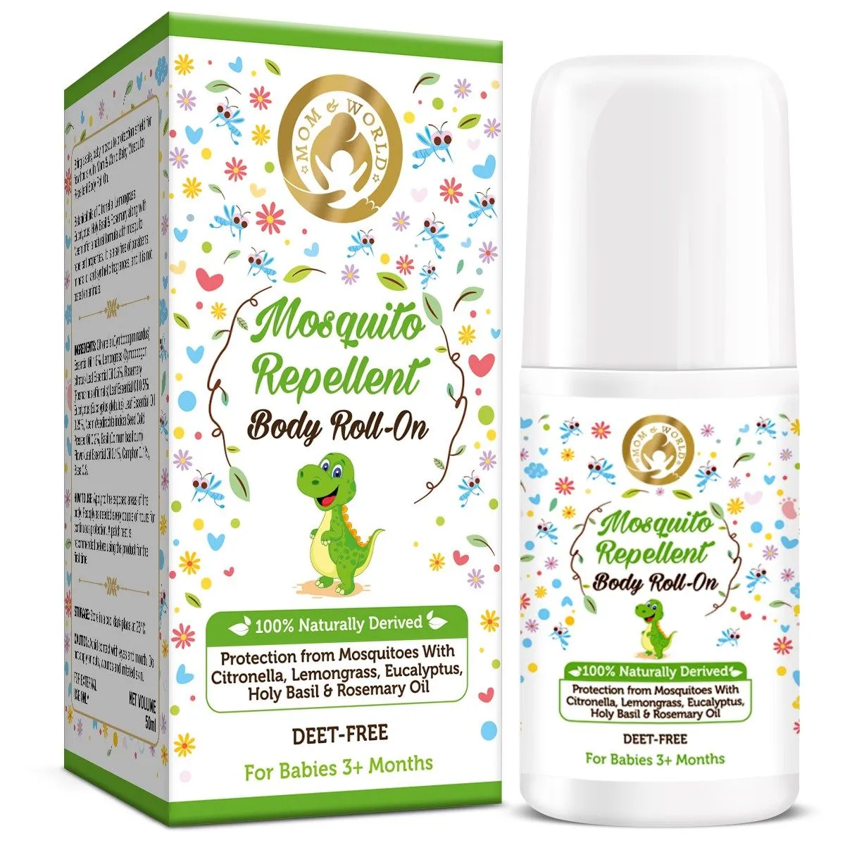 Mom & World Baby Mosquito Repellent Body Roll On 50ml