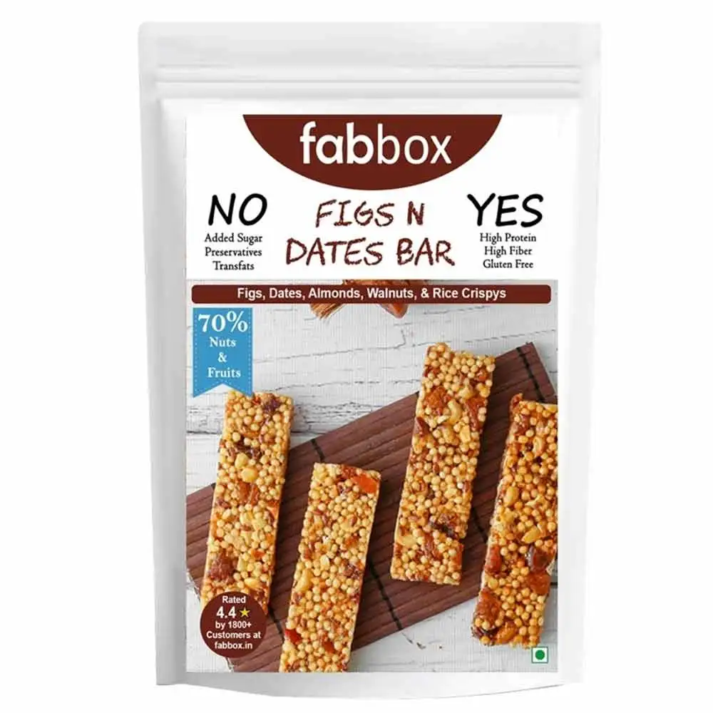 Fabbox Figs & Dates Bar,  120 g  Unflavored