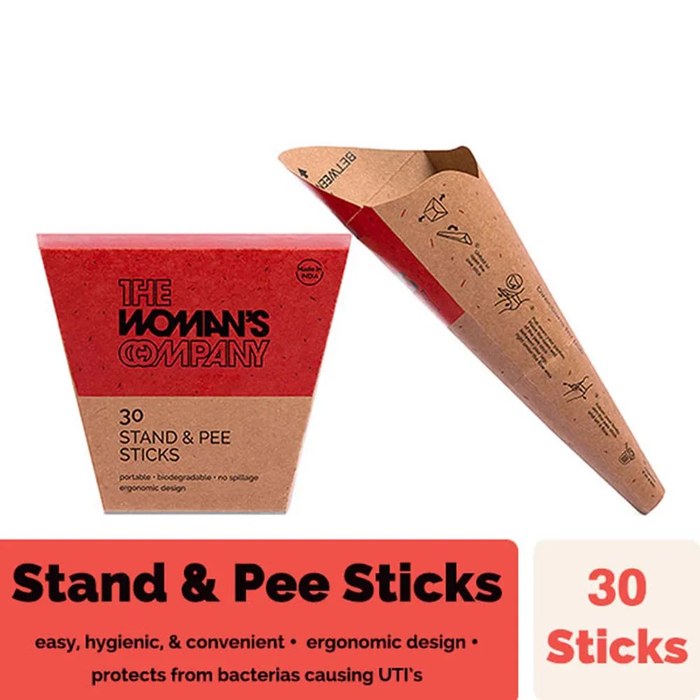 The Woman's Company Portable & Biodegradable Stand and Pee Sticks - Pack of 30