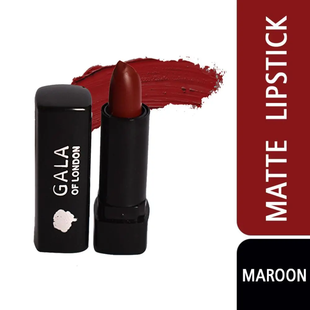 Gala of London Mini Matte Lipstick - 09 Maroon, 1.2gm