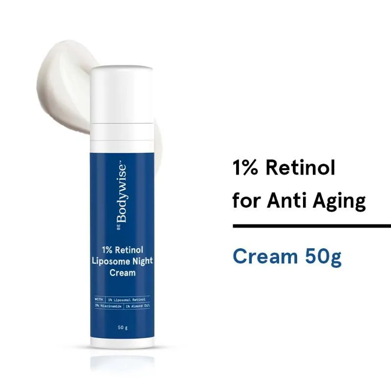 Be Bodywise 1% Retinol Anti Aging Cream for Fine Lines and Wrinkles (SLS, Sulphate, Paraben Free)