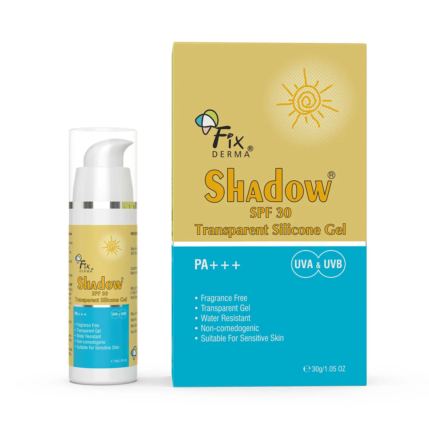 Fixderma Shadow SPF 30 Transparent Silicon Gel 30gm