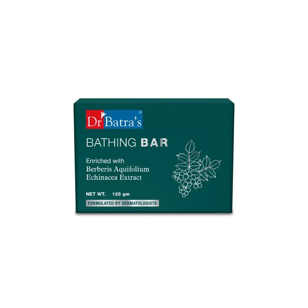 Dr Batra's Bathing Bar Enriched With berberis Aquifolium & Echinacea - 125 gm