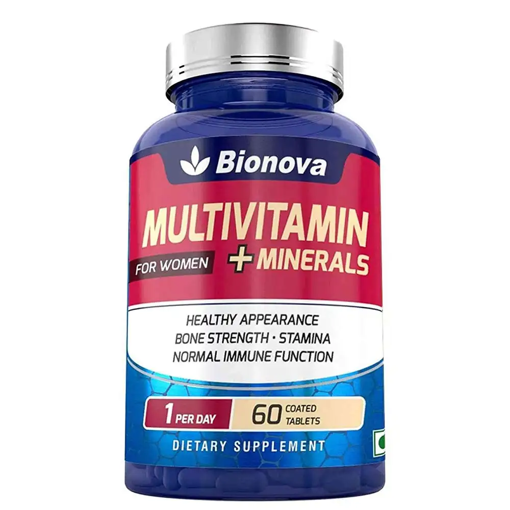 Bionova Multivitamin + Minerals for Women,  60 tablet(s)  Unflavoured