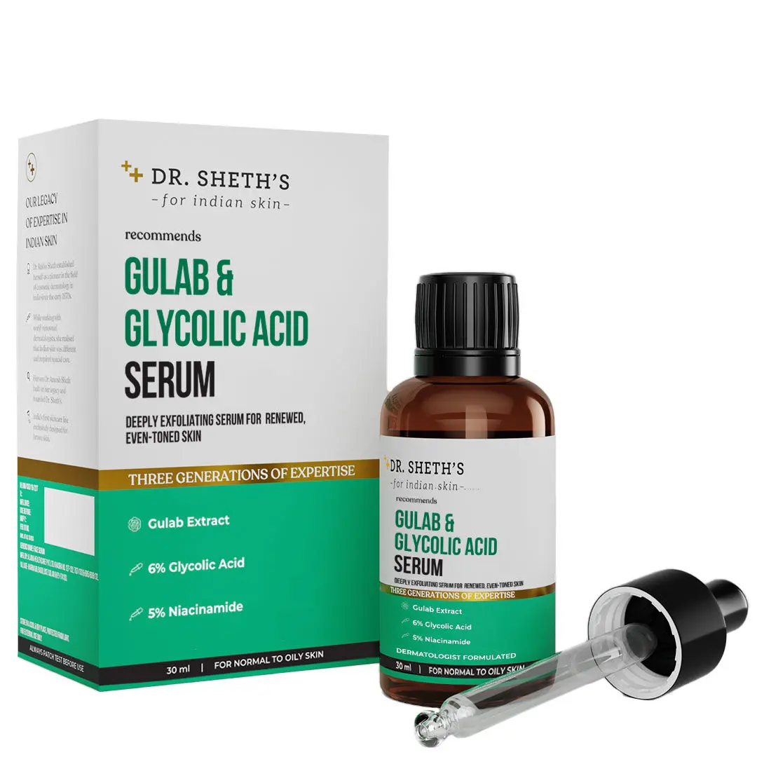 Dr. Sheth’s Gulab & Glycolic Acid Serum-30ml