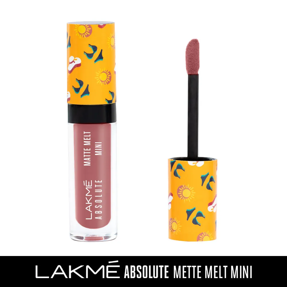 Lakme Absolute Matte Melt Mini Liquid Lip Color - Nude Umbrella