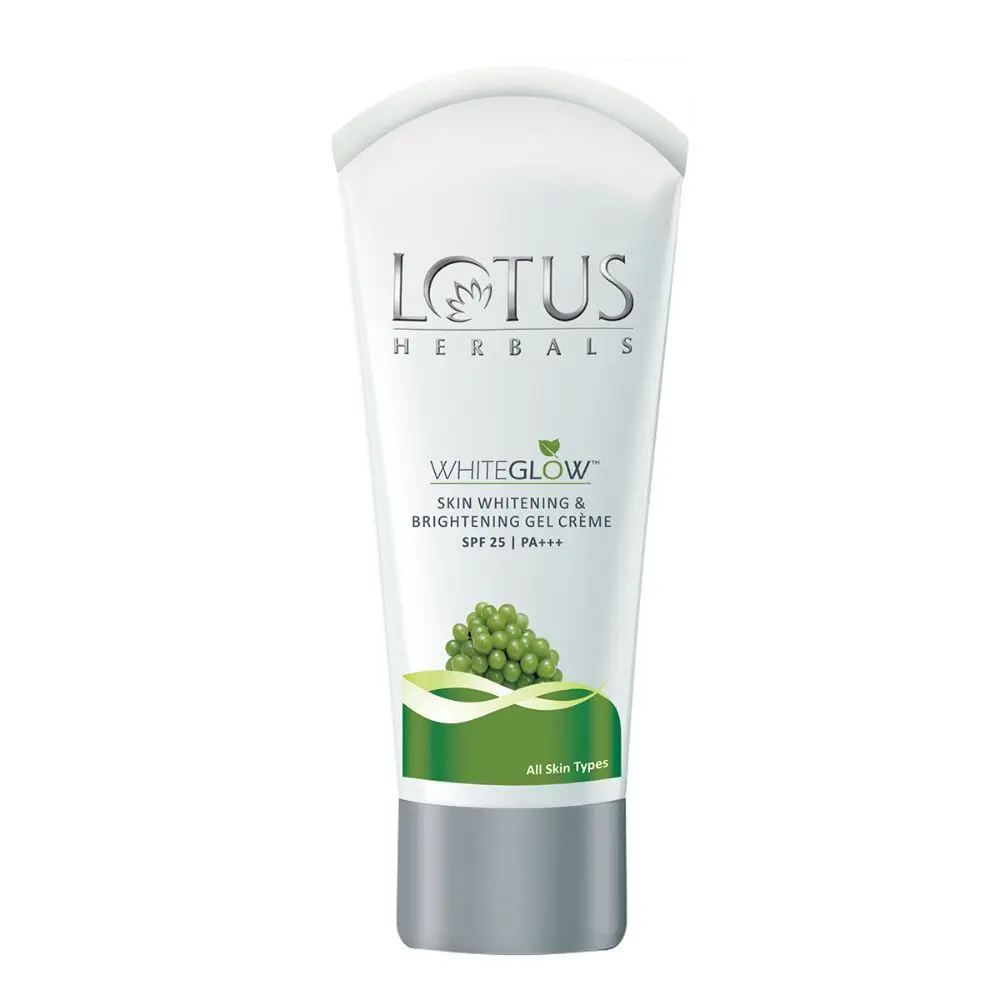 Lotus Herbals Whiteglow Skin Whitening & Brightening Gel Cream SPF-25 I PA+++, 18g
